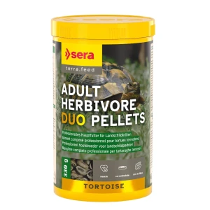 Sera Reptil Adult Tortoise Herbivore Duo Pellets 1000ml